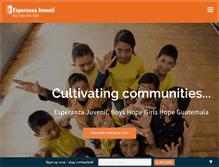 Tablet Screenshot of esperanzajuvenil.org